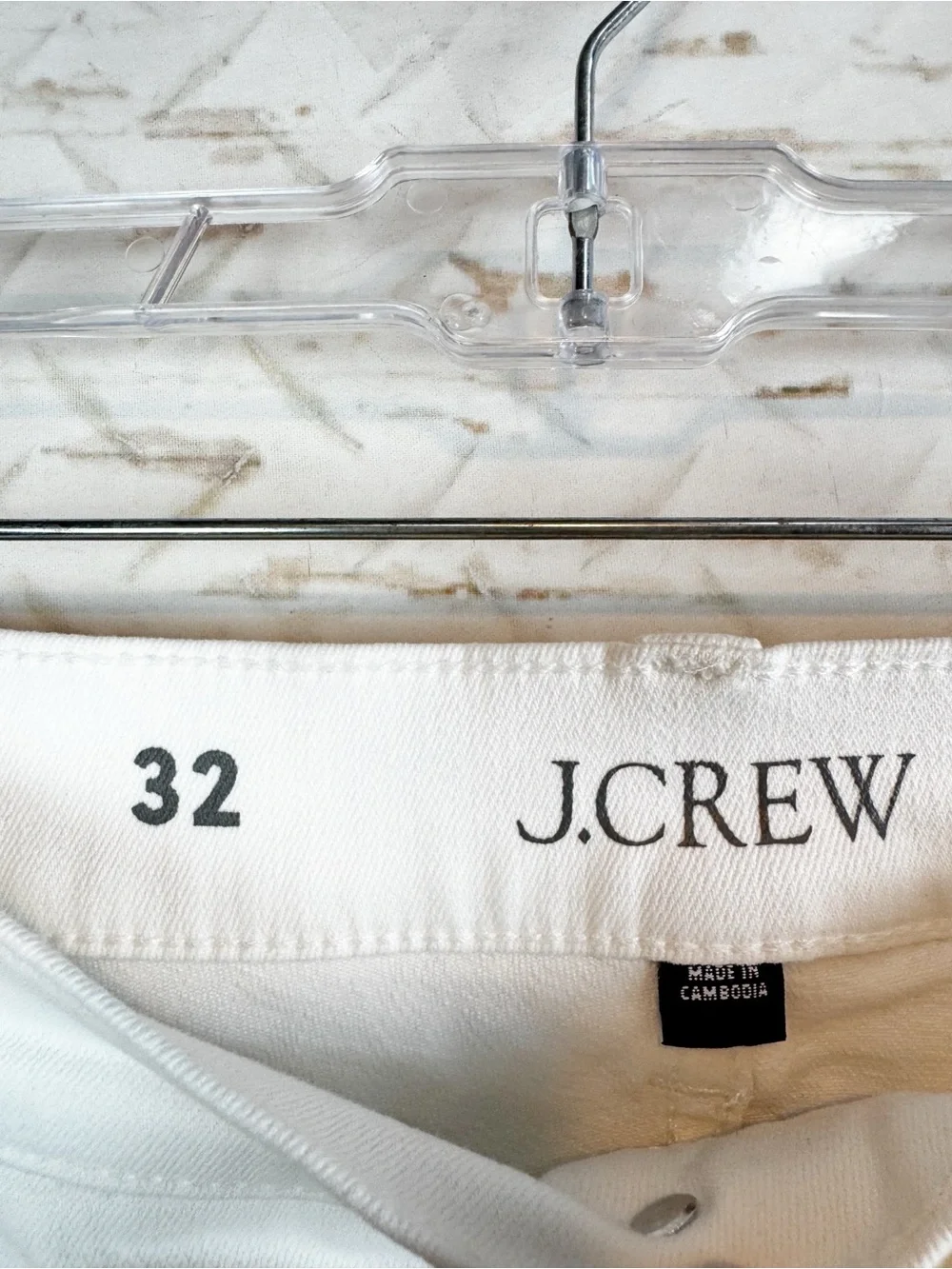 J. Crew | White 96 Denim Trouser, 32